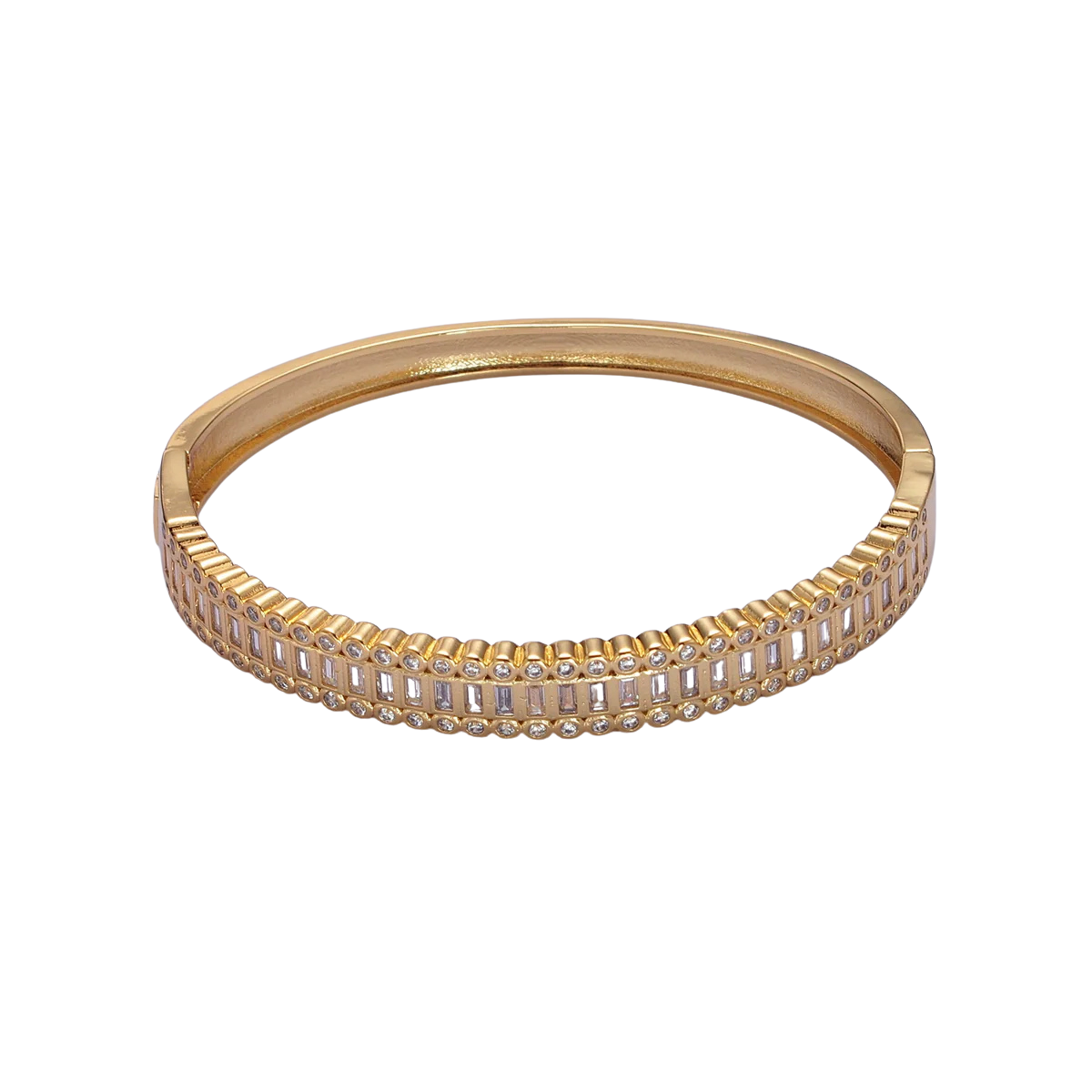 Classic CZ Baguette Bangle BA-21WA953