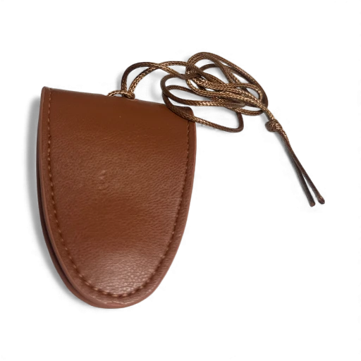 TAN GLASSES LEATHER PU NECKLACE CARRIER AC-0013