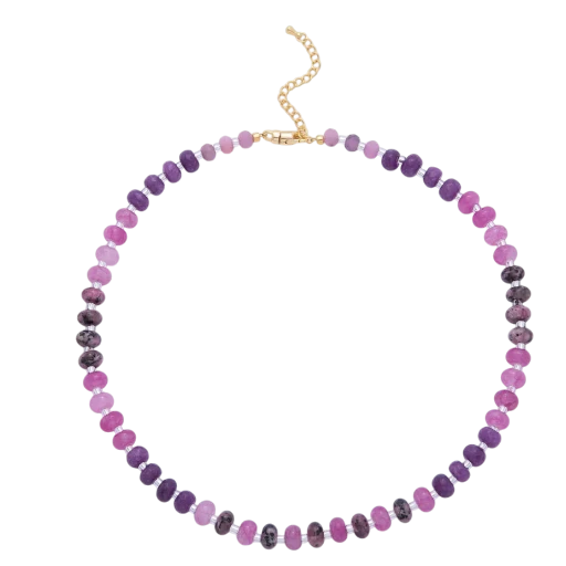 Splashed Earth & Sky Toned Colorful Gemstone Beaded Necklace NC-21WA3302 - NC-21WA3315