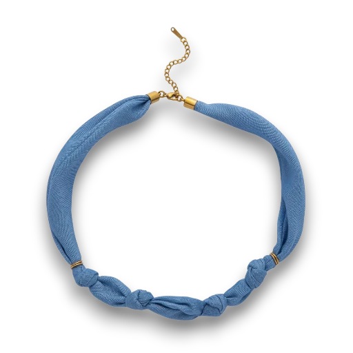 Light Blue Denim Knot Scarf