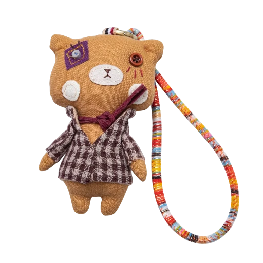 Purple, Red, Brown Scarf Rag Doll teddy BC-21WB046 -BC-21WB048