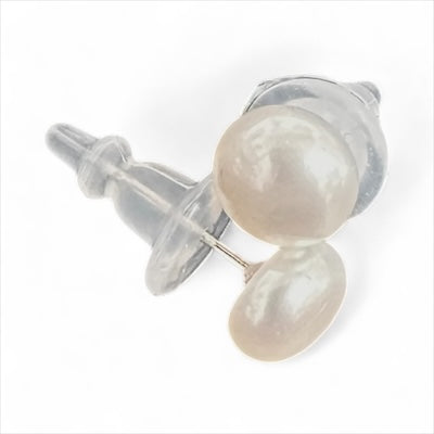 White pearl, pink pearl stud earrings EA-0249 EA-0250