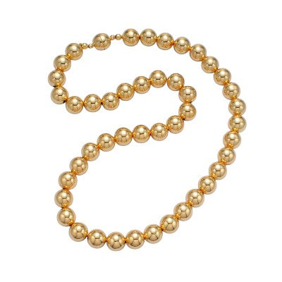 Gold Beaded Bubble Magnetic Closure Necklace NC-21WA2636 NC-21WA2635 NC-21WA2637