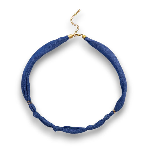 Blue Denim Knot Scarf