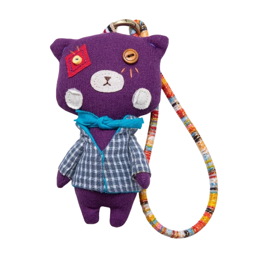 Purple, Red, Brown Scarf Rag Doll teddy BC-21WB046 -BC-21WB048