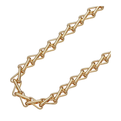 Multiple Oblong Link Geometric necklace NC-SJ2137