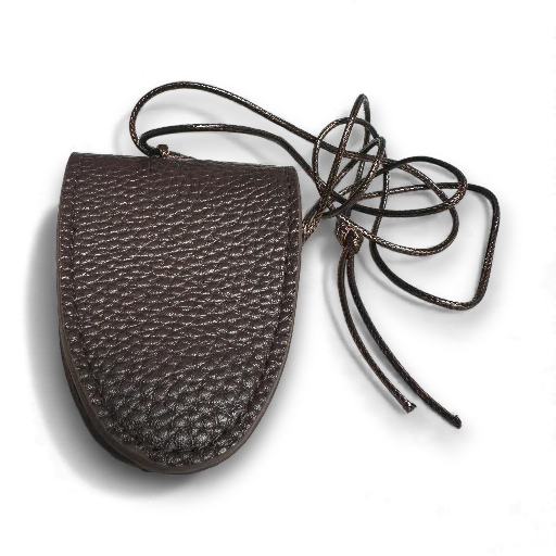 DARK BROWN GLASSES LEATHER PU NECKLACE CARRIER AC-0014