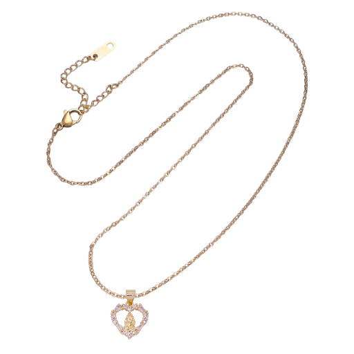 Cable Chain CZ virgin Mary pendant NC-SJ2166