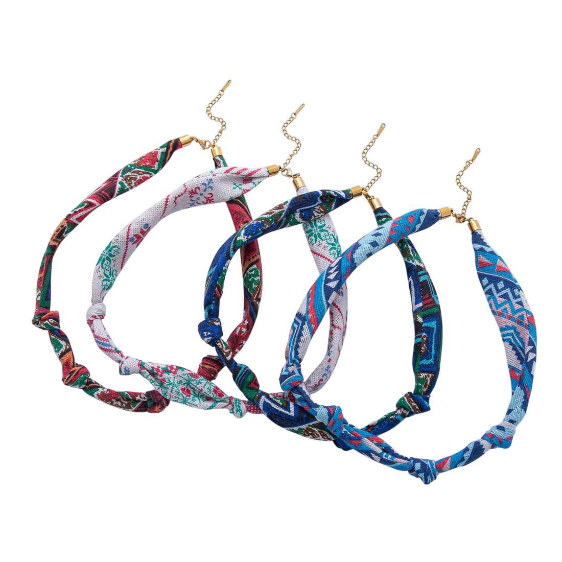 Knot Geometric Handmade Cotton Scarf Necklace